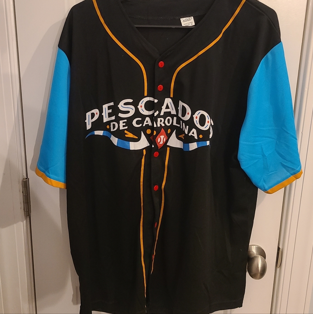 Defunct Carolina Mudcats Pescados De Carolina Jersey